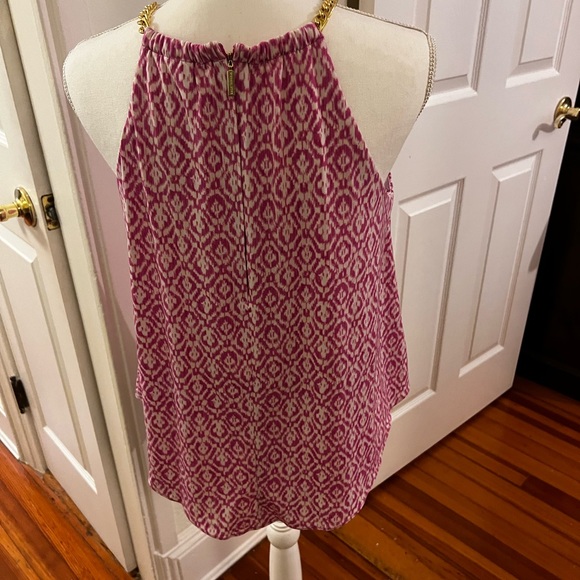 Michael Kors halter top with gold chain detail. - Picture 1 of 5